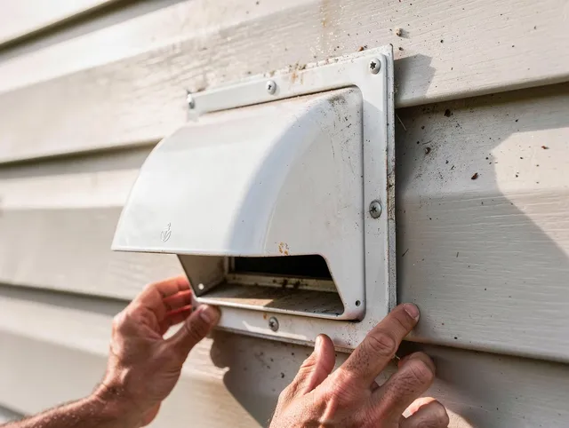 Citrus Dryer Vent Cleaning technician delivering thorough residential dryer vent cleaning service in Citrus